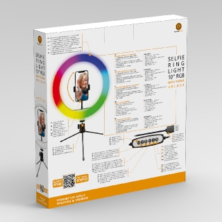Thumbnail galerie RGB Selfie Ring Light 10"