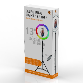 Thumbnail galerie RGB Selfie Ring Light 13"