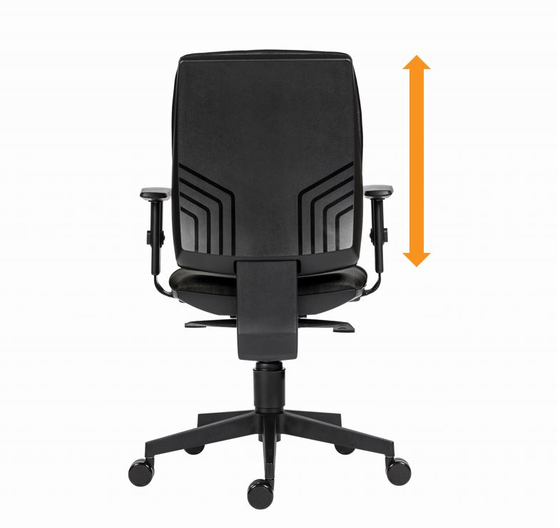 nastavení výšky opěráku