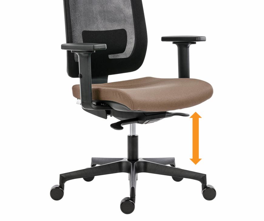 nastavení výšky sedáku