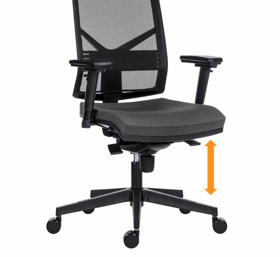 nastavení výšky sedáku