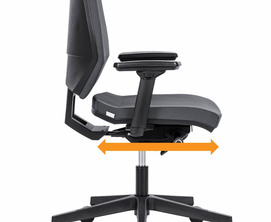nastavení hloubky sedáku