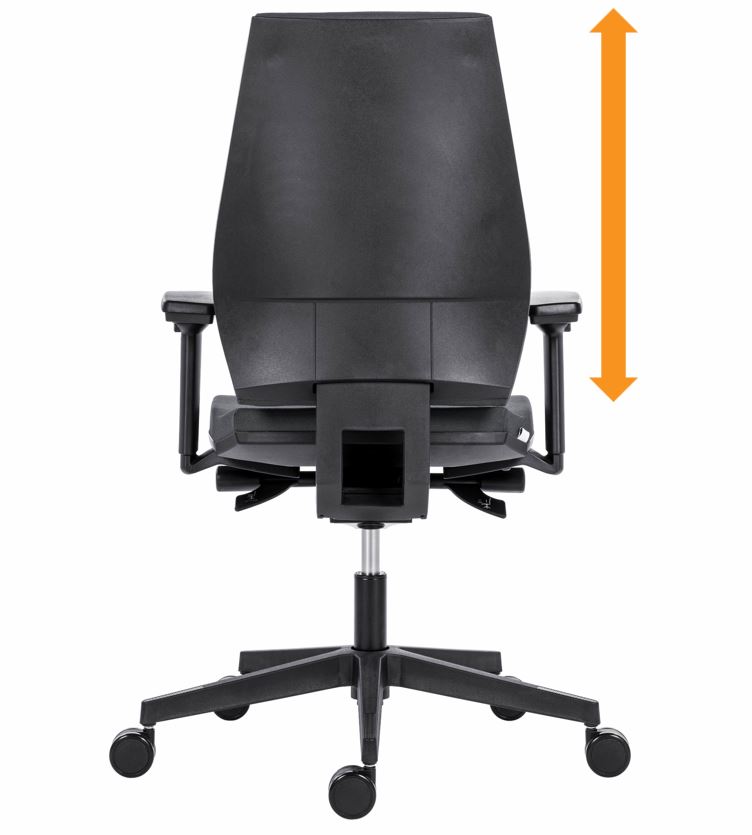 nastavení výšky opěradla