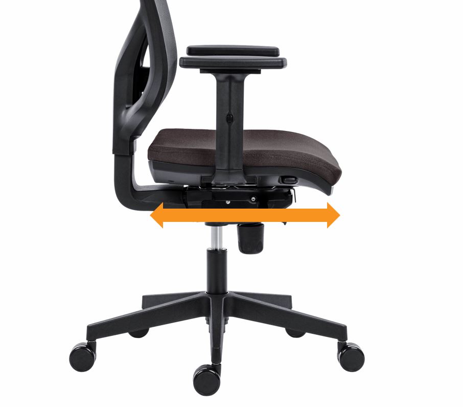 nastavení hloubky sedáku