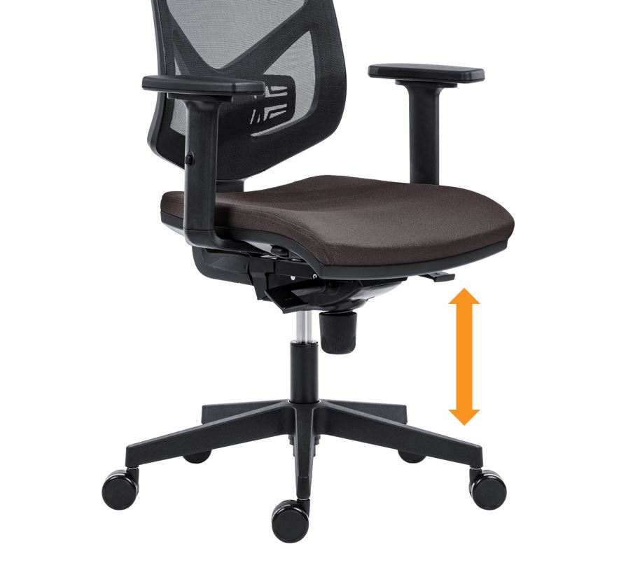 nastavení výšky sedáku