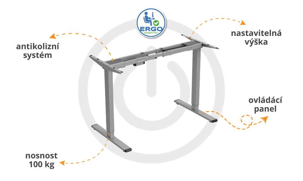 Elektricky výškově nastavitelný rám WPESD1G