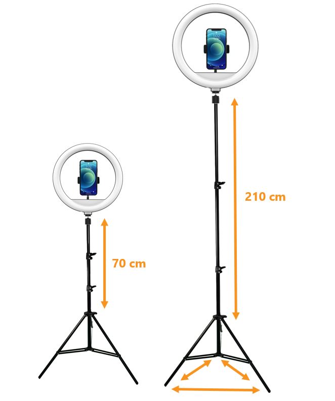 Stativ Powerton ring light