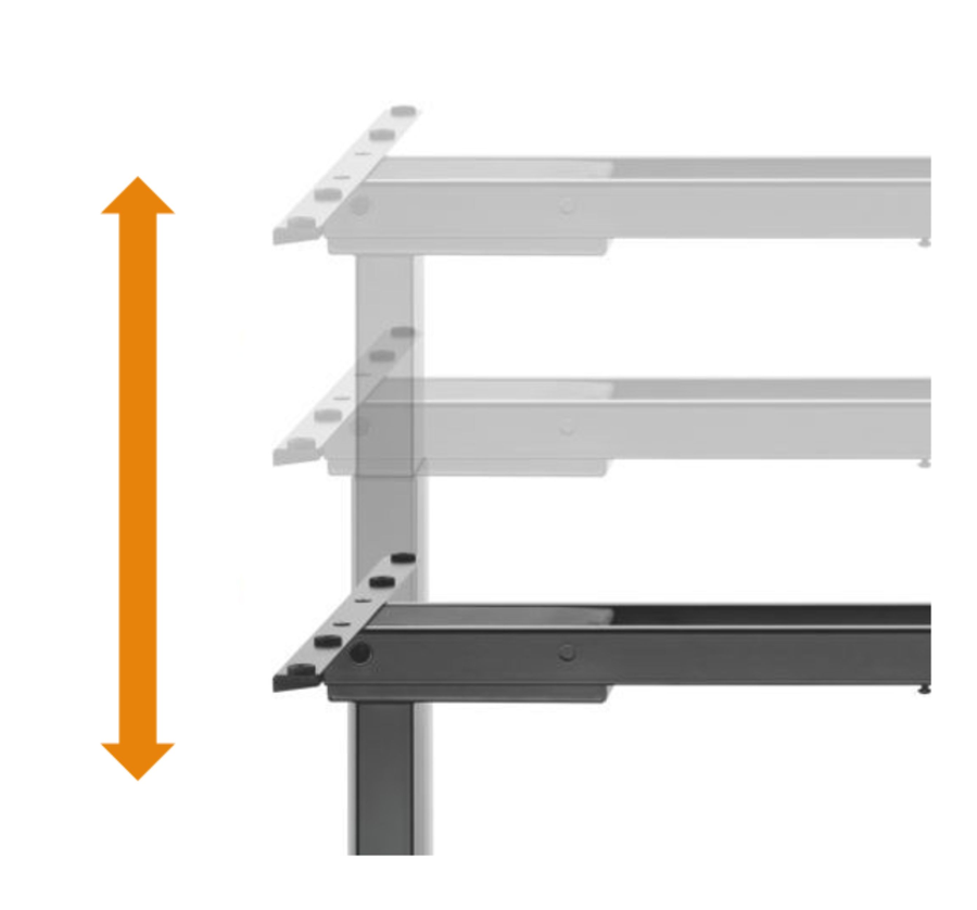 Změna výšky stisknutím tlačítka