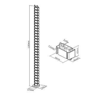 Miniatura galerii Organizer kabli WPECM1B