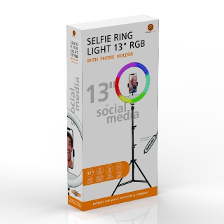 Miniatura galerii RGB Selfie Ring Light 13 "