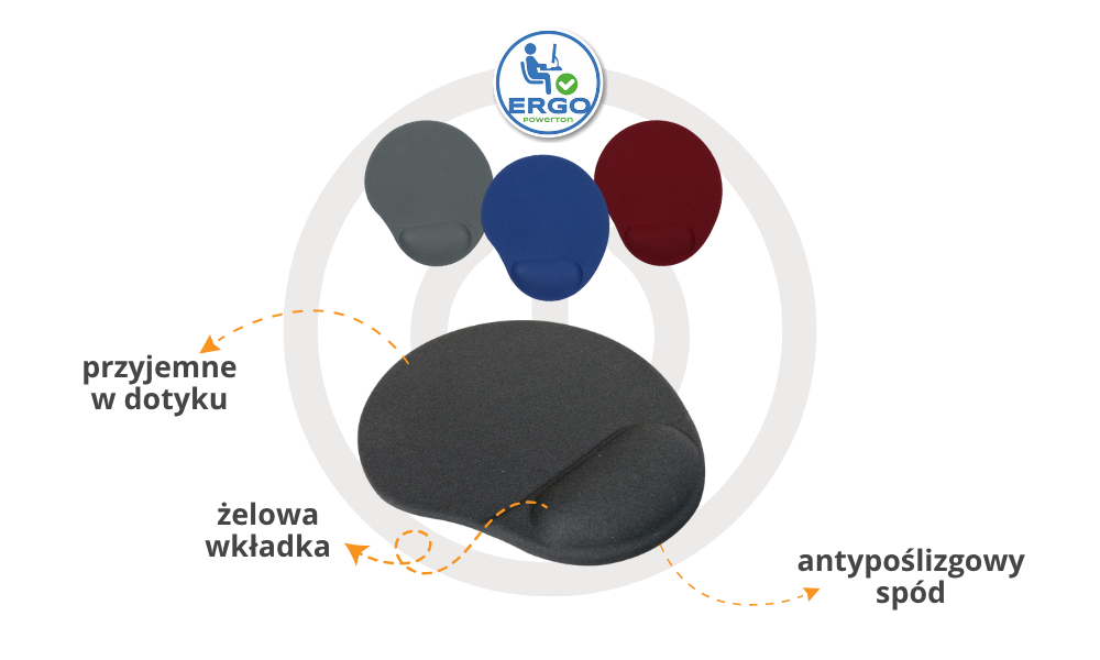 Ergonomiczna żelowa podkładka pod mysz