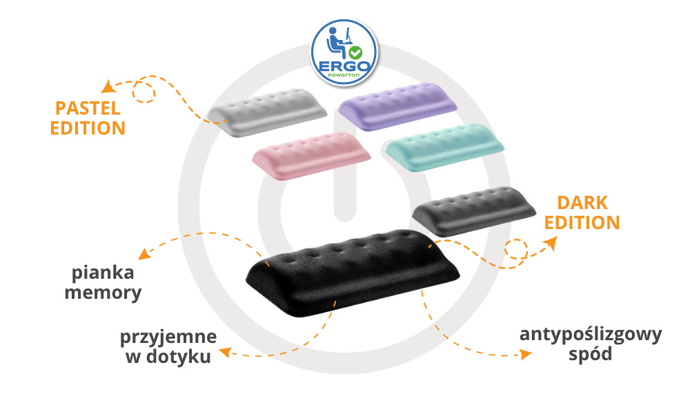 Ergonomiczna podkładka pod nadgarstek