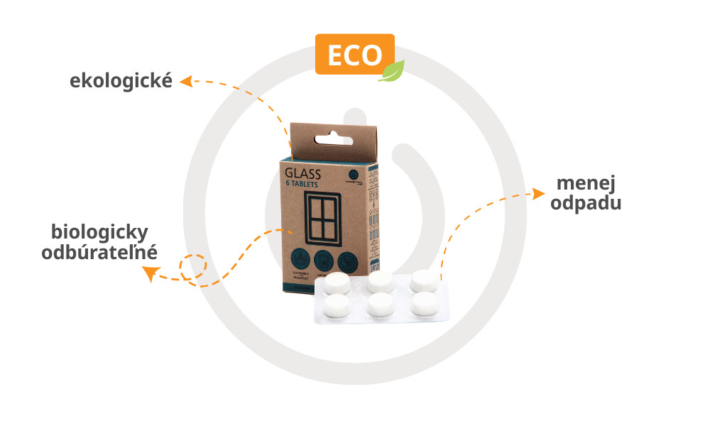 Náhradné tablety pre čistiacu sadu Powerton Eco na sklo
